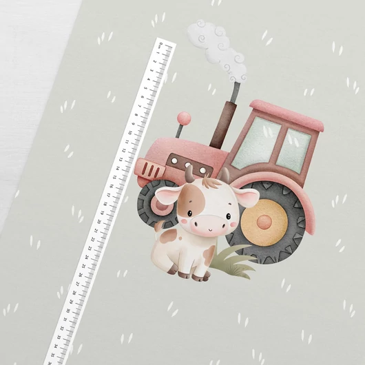 Prémium Futter, szabadidő anyag panel 40x50 cm, Boldog farm, tehén - zöld