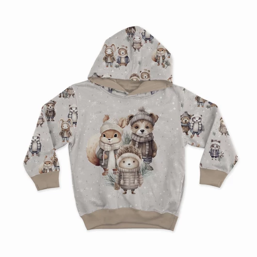 Prémium Futter, szabadidő anyag panel 40x50 cm, Cuki állatok kabátban