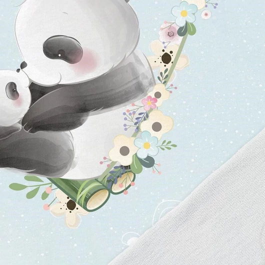 Prémium Futter, szabadidő anyag panel 40x50 cm, édes pandák