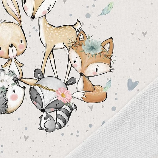 Prémium Futter, szabadidő anyag panel 40x50 cm, Erdei kalandok, barátok