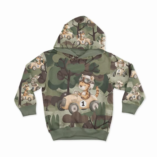 Prémium Futter, szabadidő anyag panel 40x50 cm, Erdei verseny, Tigris