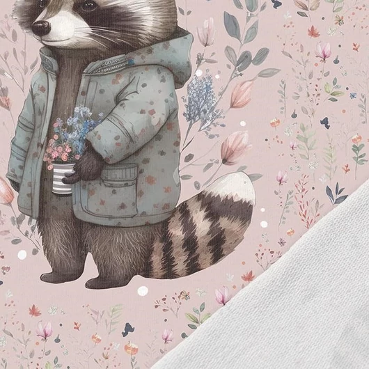 Prémium Futter, szabadidő anyag panel 40x50 cm, Fázós mosómedve