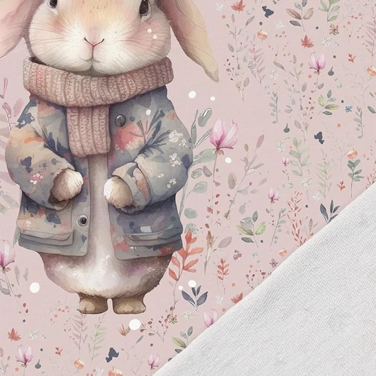 Prémium Futter, szabadidő anyag panel 40x50 cm, Fázós nyuszi