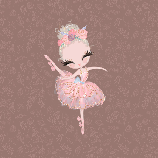 Futter, szabadidő anyag panel 40x50 cm, balerina