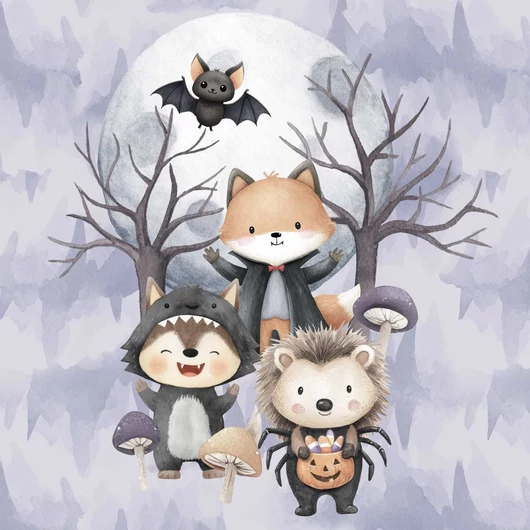 Futter, szabadidő anyag panel 40x50 cm, Halloween Boo!
