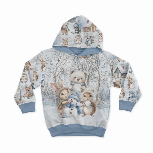 Prémium Futter, szabadidő anyag panel 40x50 cm, Játék a hóban