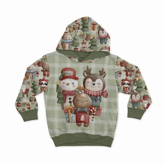 Prémium Futter, szabadidő anyag panel 40x50 cm, Karácsonyi jóbarátok