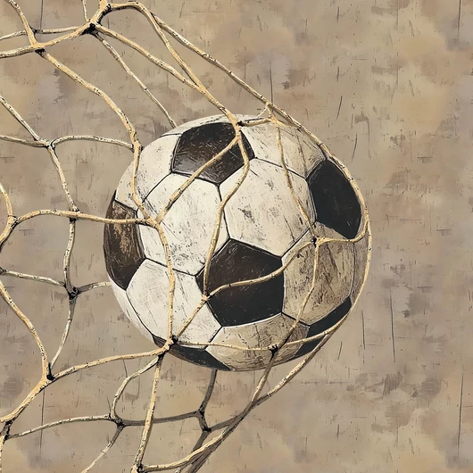 Futter, szabadidő anyag panel 40x50 cm, Retro gól