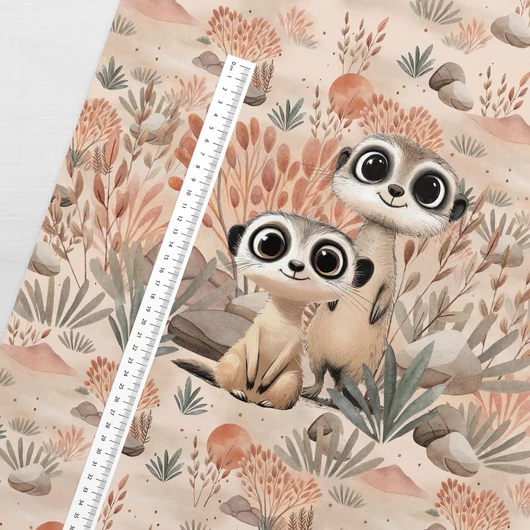 Prémium Futter, szabadidő anyag panel 40x50 cm, Szurikáták