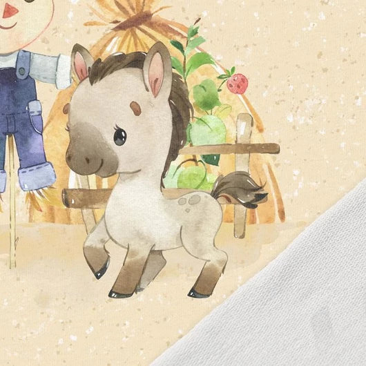 Prémium Futter, szabadidő anyag panel 40x50 cm, Vidéki nyár, lovacska