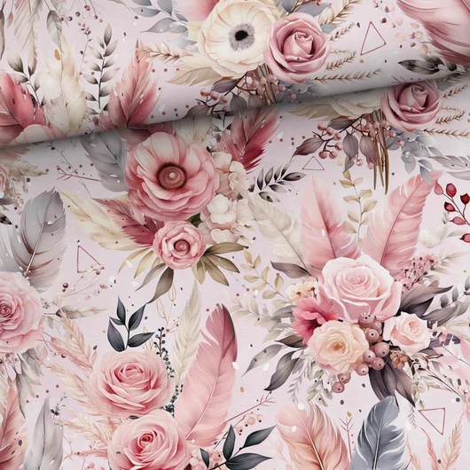 Prémium mintás futter, Bohém rózsák