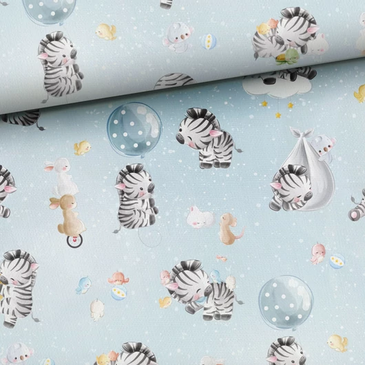 Prémium mintás futter, Kis zebra és barátai