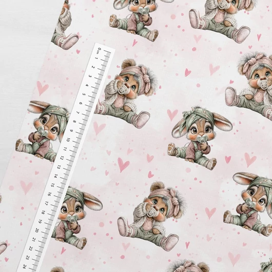 Prémium mintás futter, Mackó és Nyuszi cumival