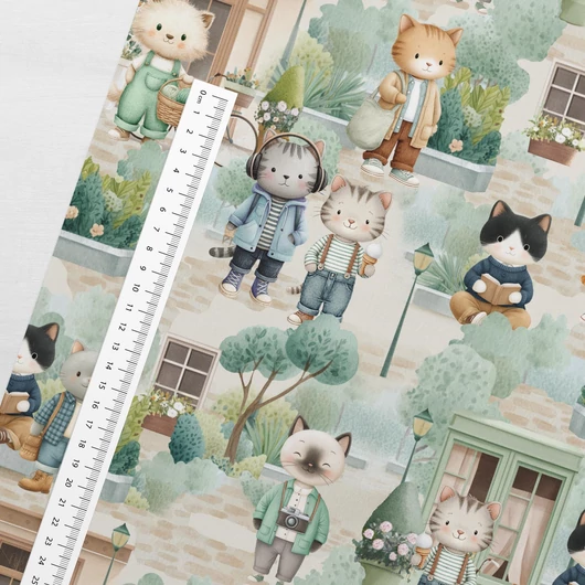 Prémium mintás futter, Macskák a városban