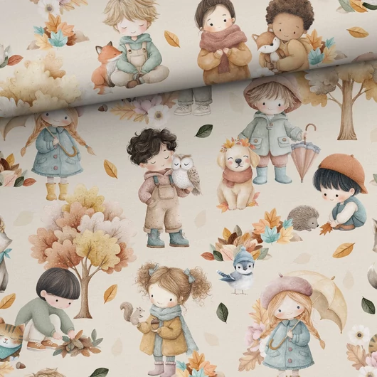 Prémium mintás futter, Ősz a parkban