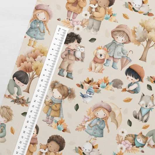 Prémium mintás futter, Ősz a parkban