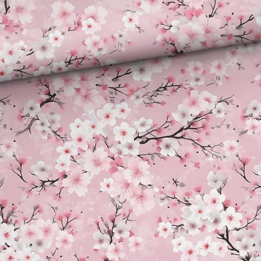 Prémium mintás futter, Pink Sakura