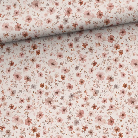 Prémium mintás futter, Pink virágok