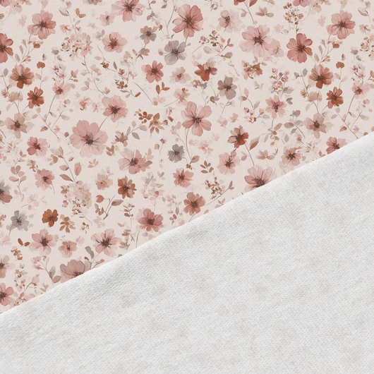 Prémium mintás futter, Pink virágok