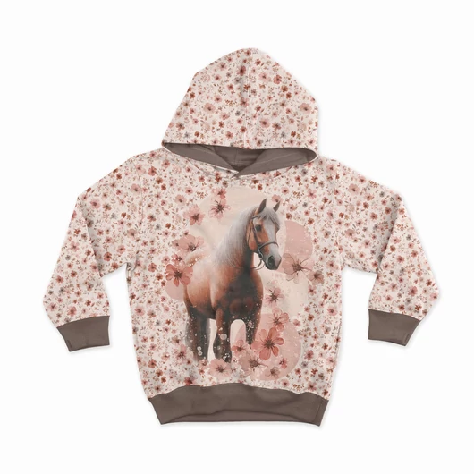 Prémium mintás futter, Pink virágok