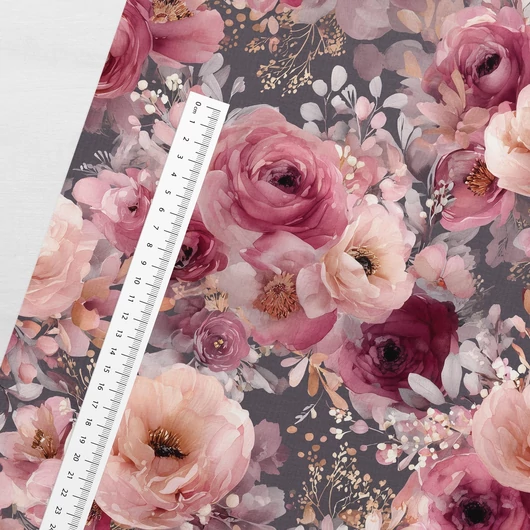 Prémium mintás futter, Rózsák kertje