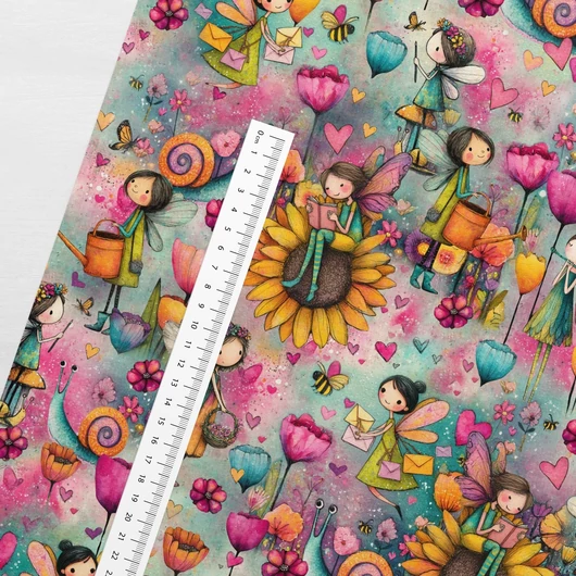 Prémium mintás futter, Színpompás tündérek