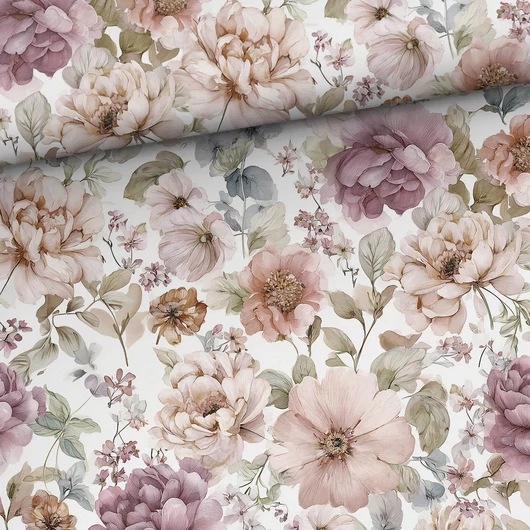 Prémium pamut jersey, A vidék virágai