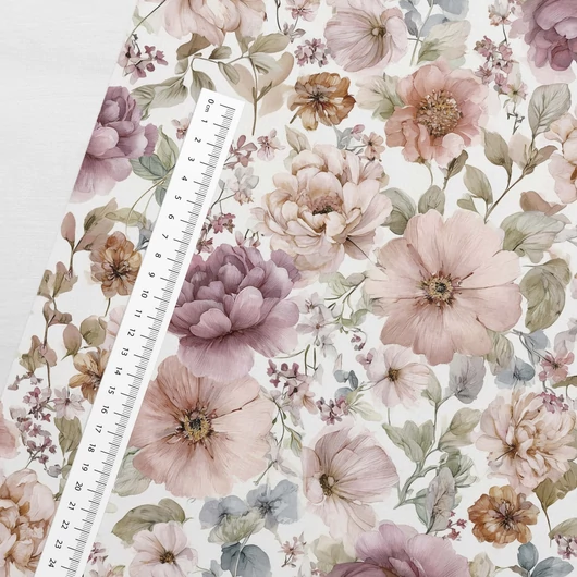 Prémium pamut jersey, A vidék virágai