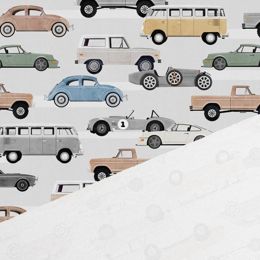 Prémium pamut jersey, Játékautók