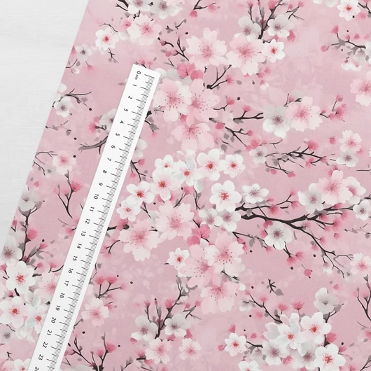 Prémium pamut jersey, Pink Sakura