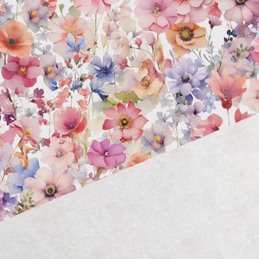 Prémium pamut jersey, Színes rét