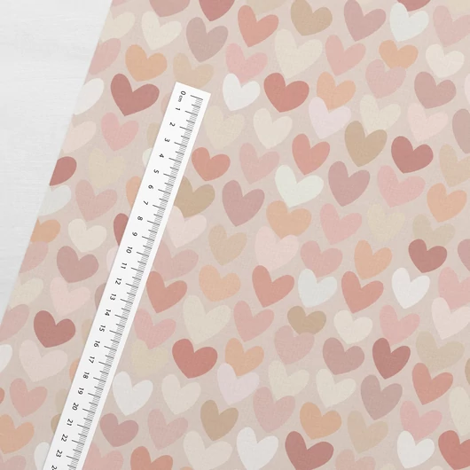 Prémium pamut jersey, Szívek