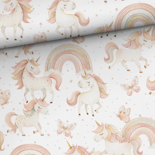 Prémium pamut jersey, Tündéri unikornisok