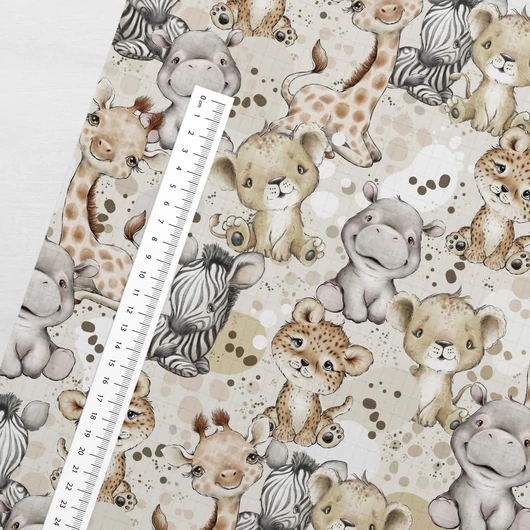 Prémium mintás bambusz pelenka, muszlin anyag, Afrikai fiú állatbébik