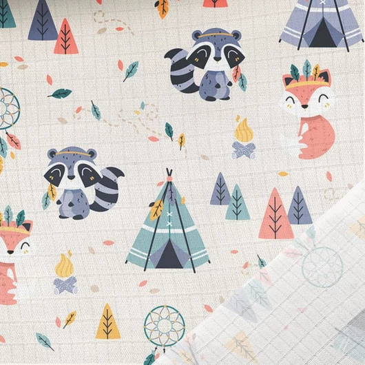 Prémium mintás bambusz pelenka, muszlin anyag, Ezer színnel száll a szél