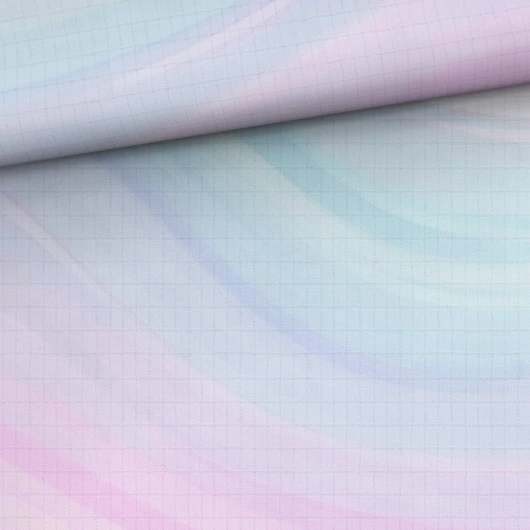 Prémium mintás bambusz pelenka anyag, Pasztell hullámok