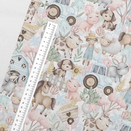 Prémium mintás bambusz pelenka, muszlin anyag, Mesés farmélet