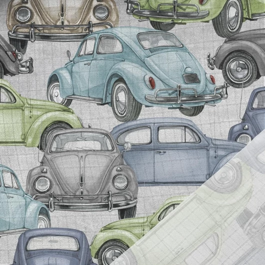 Prémium mintás bambusz pelenka, muszlin anyag, Retro bogár