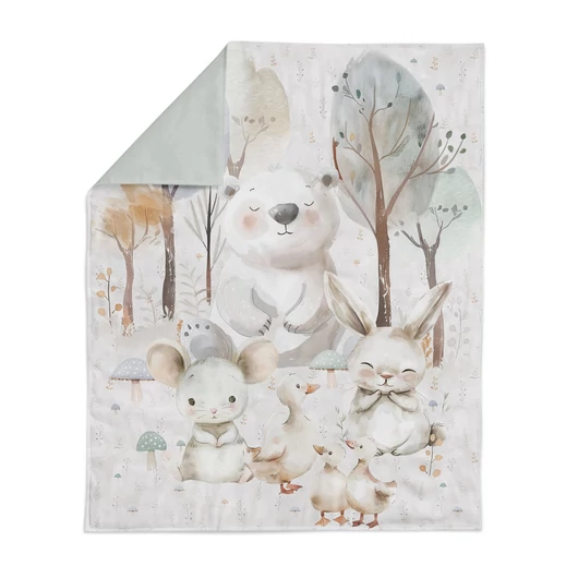 Prémium pamutvászon panel 75x100 cm, A fehér erdő