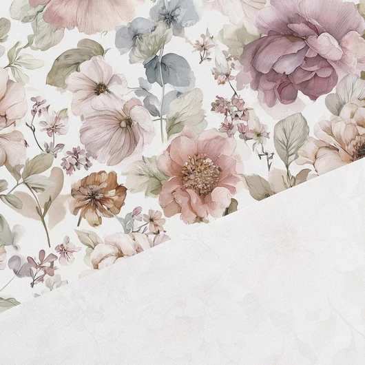 Prémium mintás pamutvászon, A vidék virágai