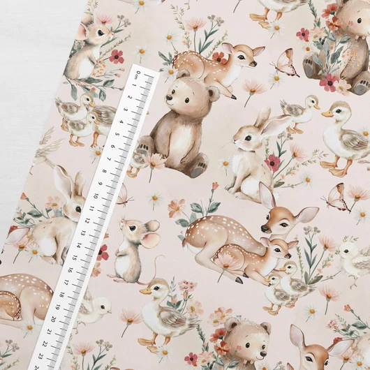 Prémium mintás pamutvászon, A tavasz ébredése