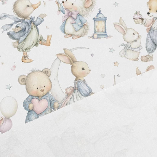 Prémium mintás pamutvászon, Álomország