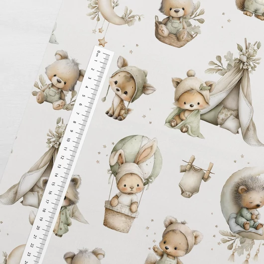 Prémium mintás pamutvászon, Cuki apróságok