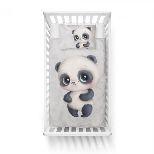 Prémium pamutvászon panel 75x100 cm, édes kis panda