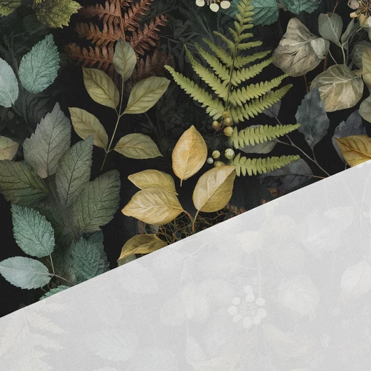 Prémium mintás pamutvászon, Erdei herbárium