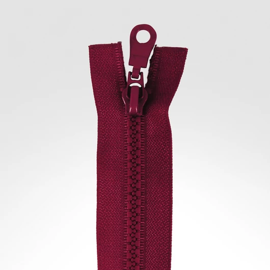 Bontható cipzár, 40 cm, burgundi
