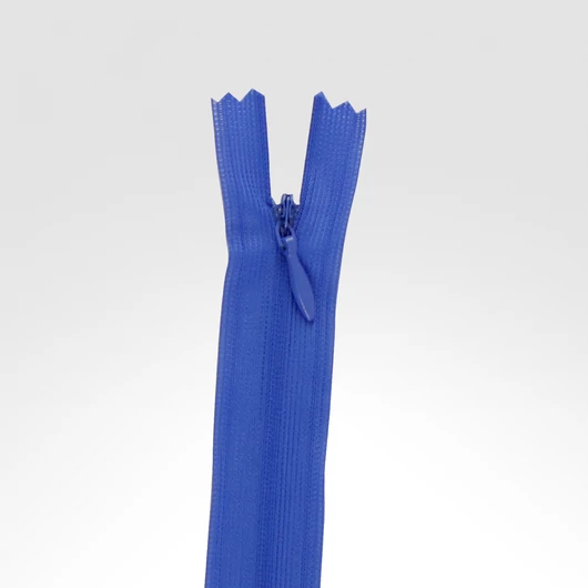 Rejtett cipzár 40 cm királykék