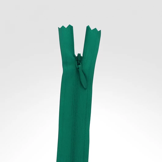 Rejtett cipzár 40 cm zöld