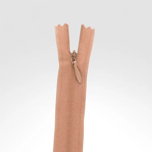 Rejtett cipzár 20 cm barackvirág