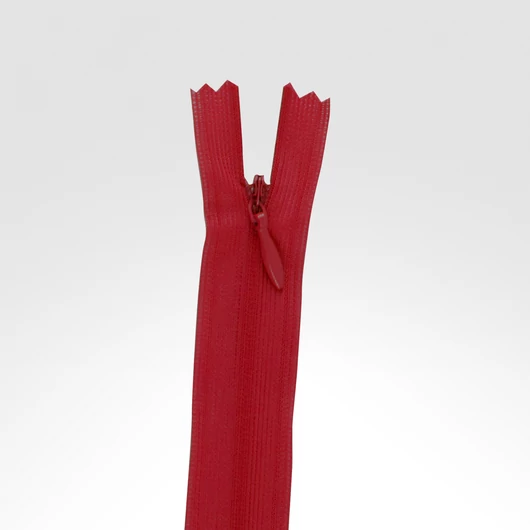 Rejtett cipzár 40 cm bordó